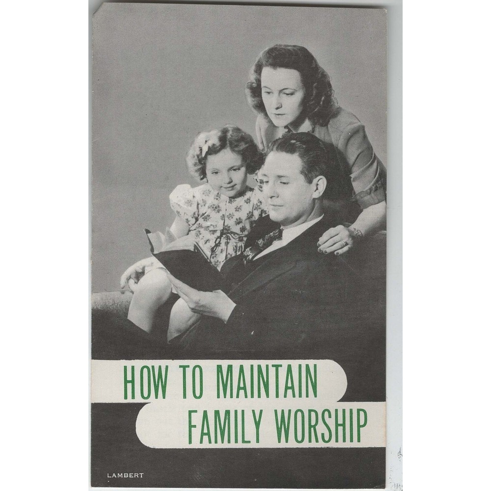 1950 How To Maintain Family Worship Southern Baptist Pamphlet Duke K McCall - Picture 1 of 3